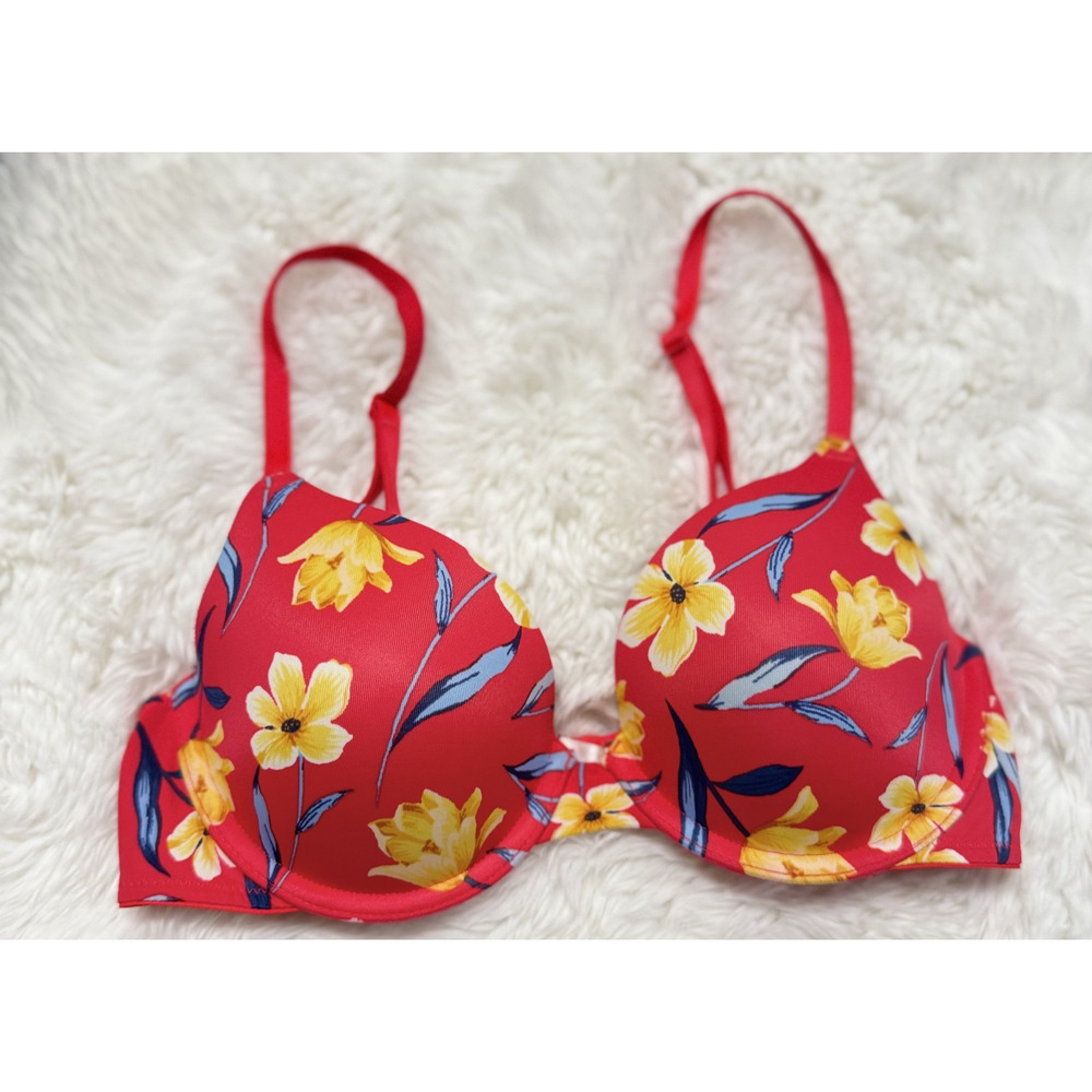 Victoria's Secret PINK Wear Everywhere T-Shirt Lightly Lined Bra 34B, 3090